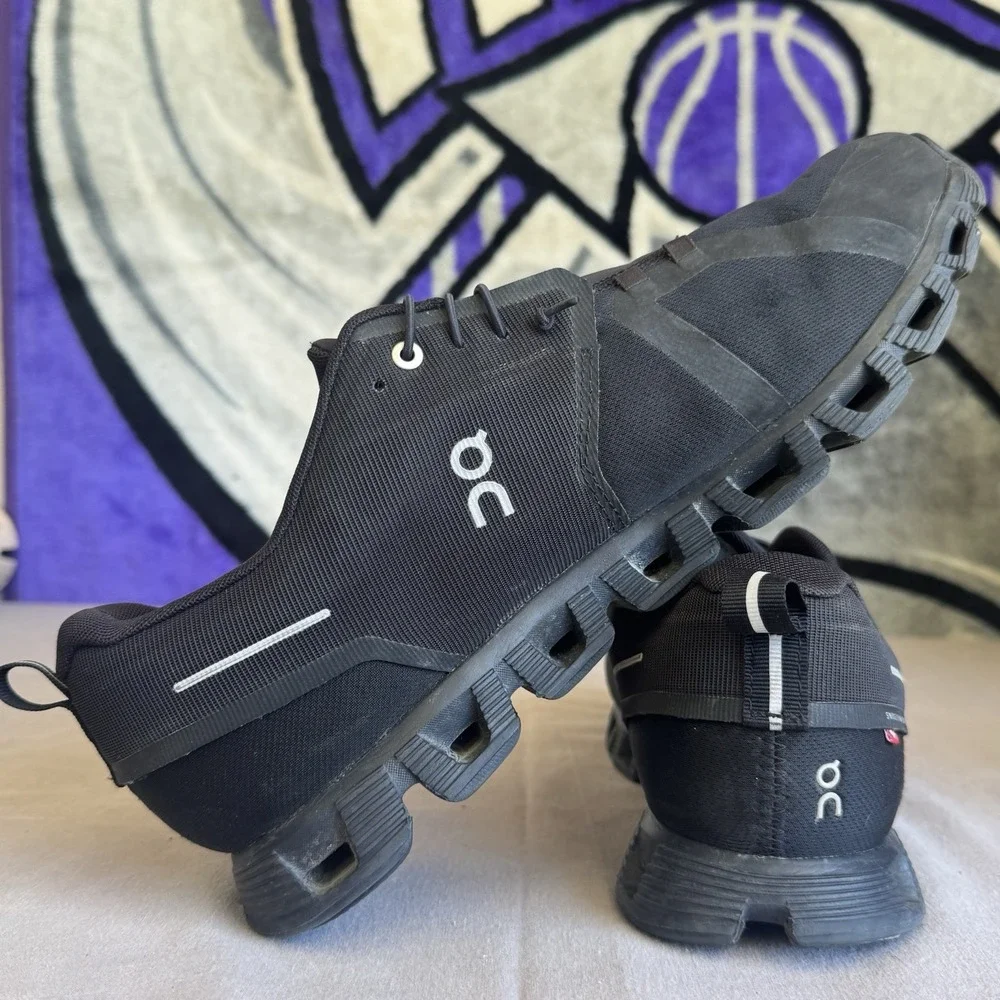 Size 13 - On Cloud 5 Men's Black‎ Running Athletic Shoes Sneakers 59.98986 Rough